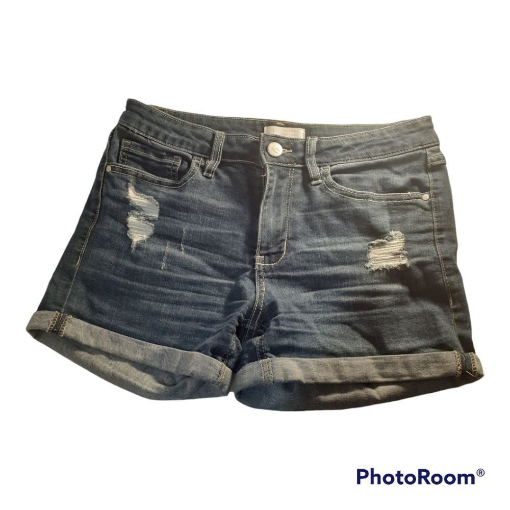 🎀 LC Lauren Conrad Jean Shorts Distressed Sz 4